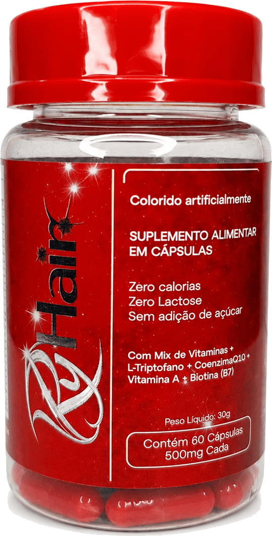 Pote de RyHair com cápsulas